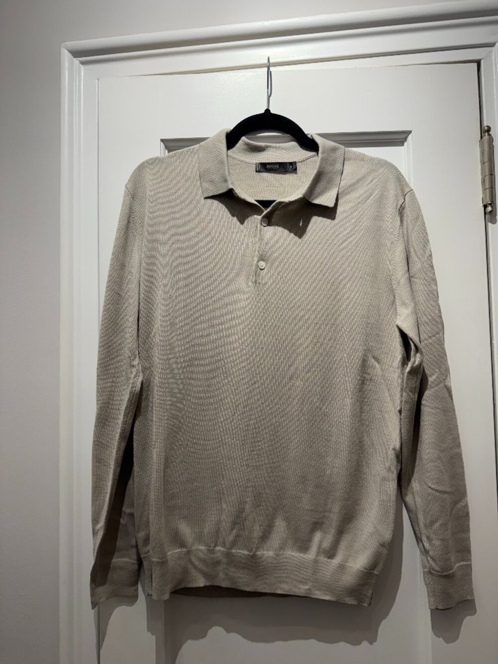 Boggi Milano Merino Wool Polo Medium